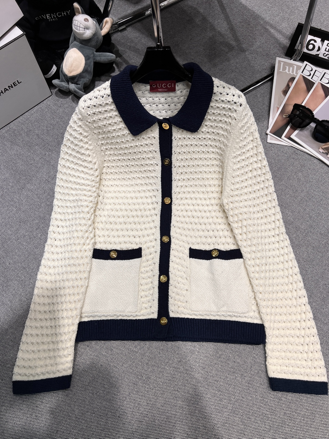 NO:472214,——Gucc*——2025 early autumn new cardigan, on sale on the official website, loose style, strong inclusive SML, gucci, alexander wang19860909——Gucc*——2025早秋新款开衫,官网在售,版型宽松,包容性强SML,,gucci,alexander wang,Women's clothing