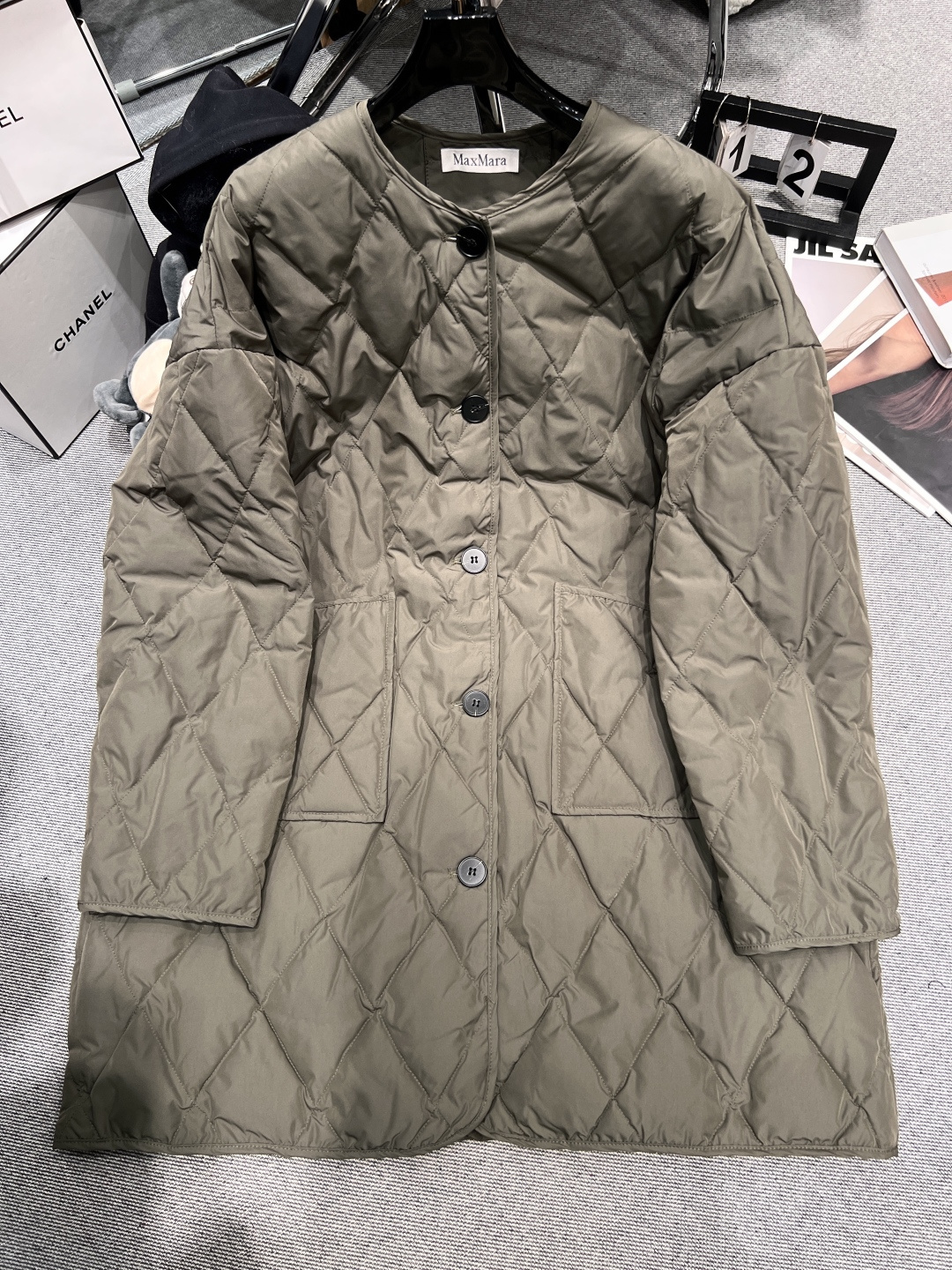 NO:578464,Equipped with dust bag - MAXMAR* - 2025 autumn and winter new down jacket, mid-length series, liner filled with 90 white duck down, light and warm SM,, down jacket, alexander wang19860909配防尘袋——MAXMAR*——2025秋冬新款羽绒服,中长款系列,内胆填充90白鸭绒,轻薄又保暖SM,,down jacket,alexander wang,Women's clothing