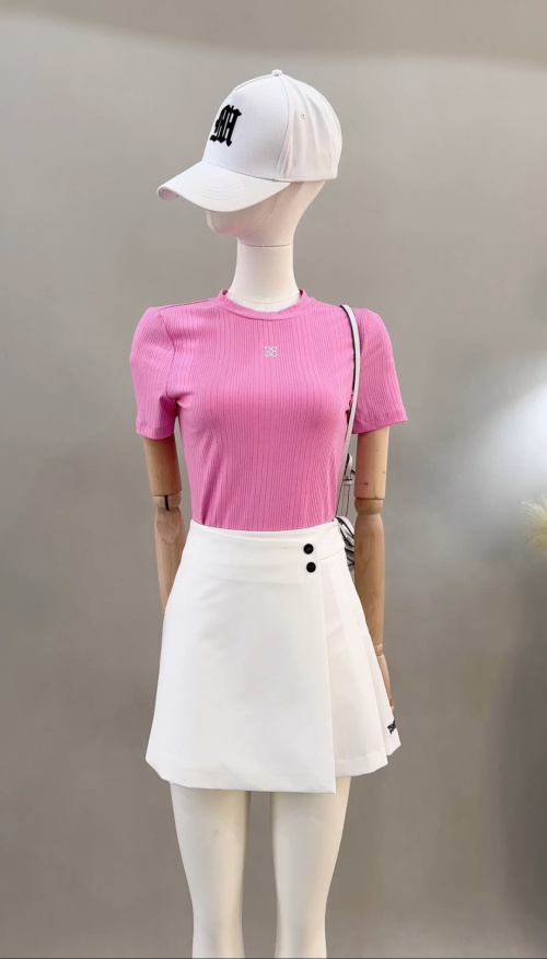 Ribbed Knit Short Sleeve Top and Mini Skirt Set - Casual & Chic 1 Ribbed Knit Short Sleeve Top and Mini Skirt Set - Casual & Chic