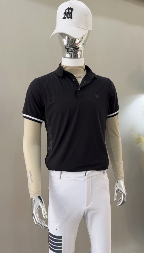 Men's Slim Fit Short Sleeve Golf Polo Shirt Quick Dry Athletic Top 1 Men's Slim Fit Short Sleeve Golf Polo Shirt Quick Dry Athletic Top