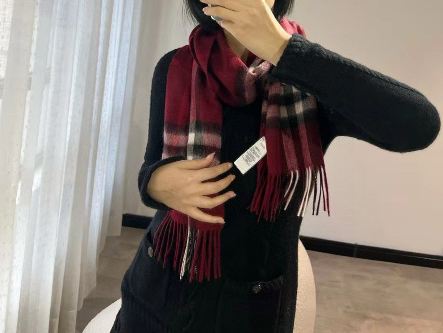 Burberry 芯片版 山羊绒 塔尖牛 货：皇室殿堂级的 格围巾‼