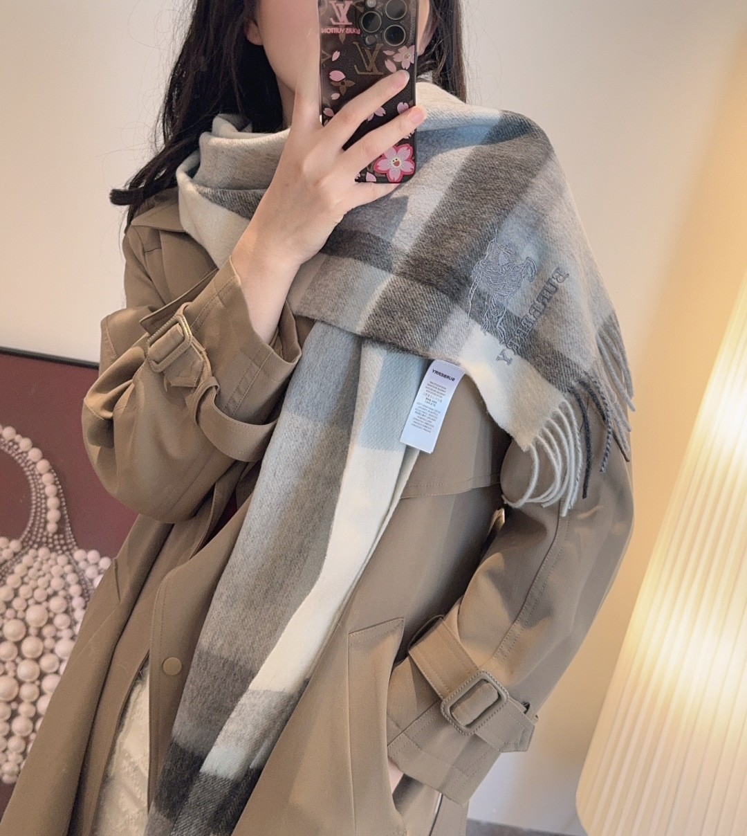 ✨✨Burberry · 巴宝莉双面围巾❗好看的要疯掉了，太有型太有魅力了❗❗非常斯文时尚的秋冬单品！真