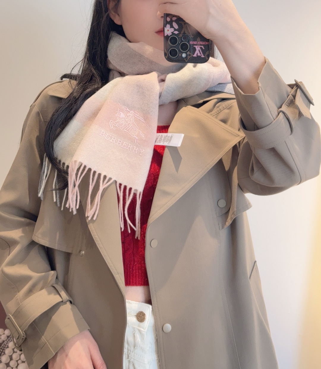 ✨✨Burberry · 巴宝莉双面围巾❗好看的要疯掉了，太有型太有魅力了❗❗非常斯文时尚的秋冬单品！真