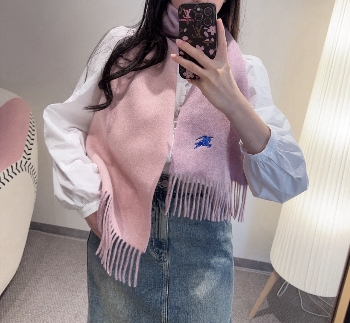 ✨✨Burberry · 巴宝莉双面围巾❗好看的要疯掉了，太有型太有魅力了❗❗非常斯文时尚的秋冬单品！真