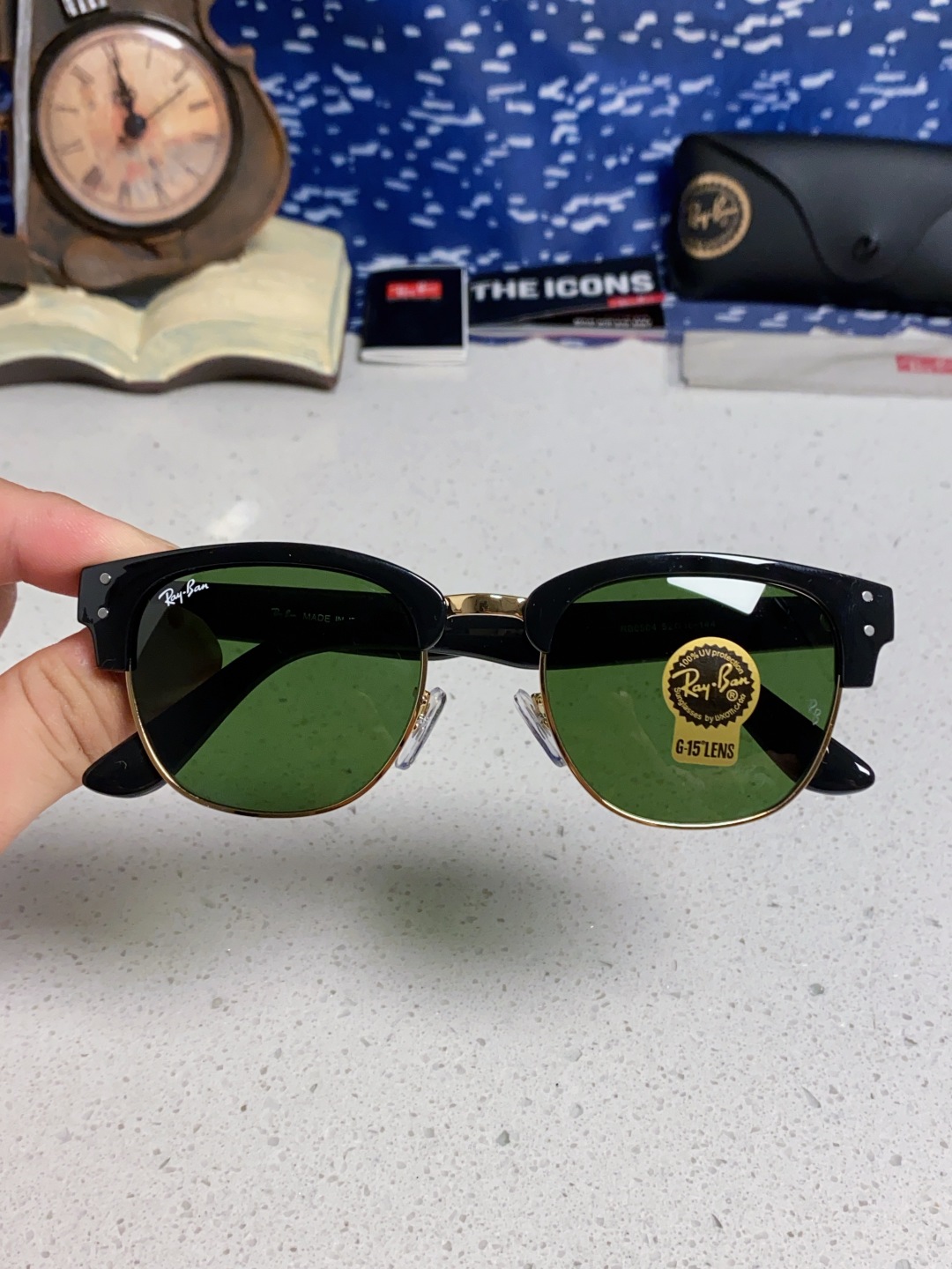  RayBan雷朋 2025新款 玻璃镜片 太阳镜遮阳经典开车墨镜 RB0504