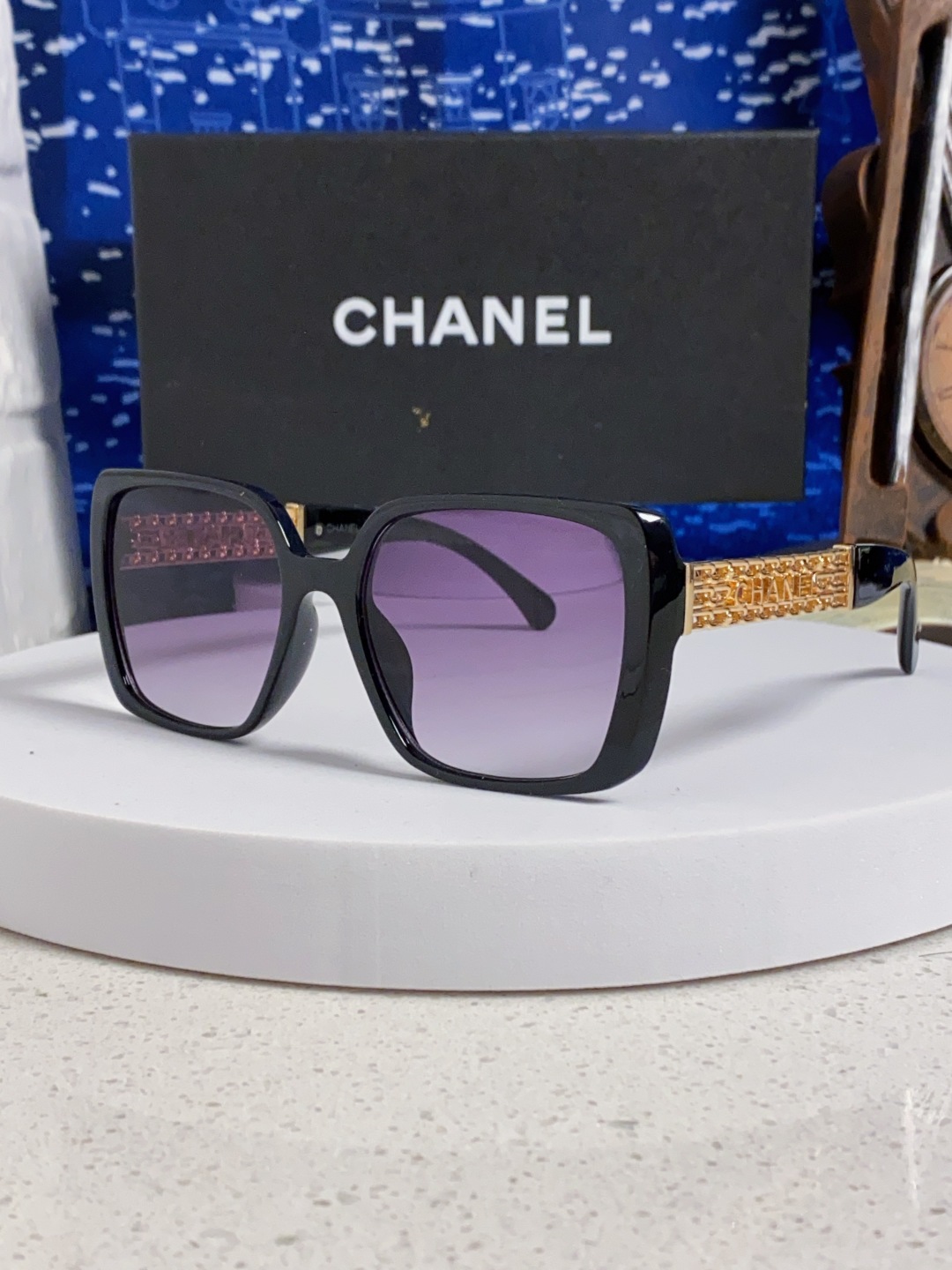  Chanel香奈儿 2025新款时尚太阳眼镜高品质高质感百搭潮遮阳大框防紫外线方框 25最新链条⛓