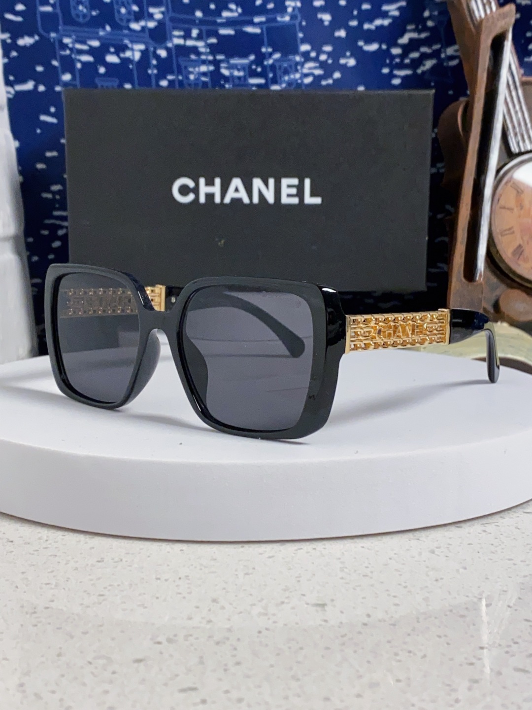  Chanel香奈儿 2025新款时尚太阳眼镜高品质高质感百搭潮遮阳大框防紫外线方框 25最新链条⛓