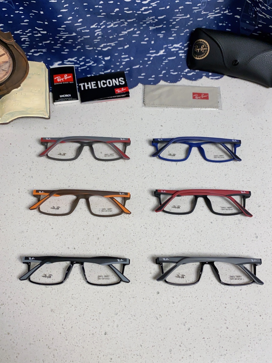  RAYBAN雷朋 博士眼镜老花眼镜男全框高清防蓝光定制中老年人眼镜可配镜用 款号：RB2342