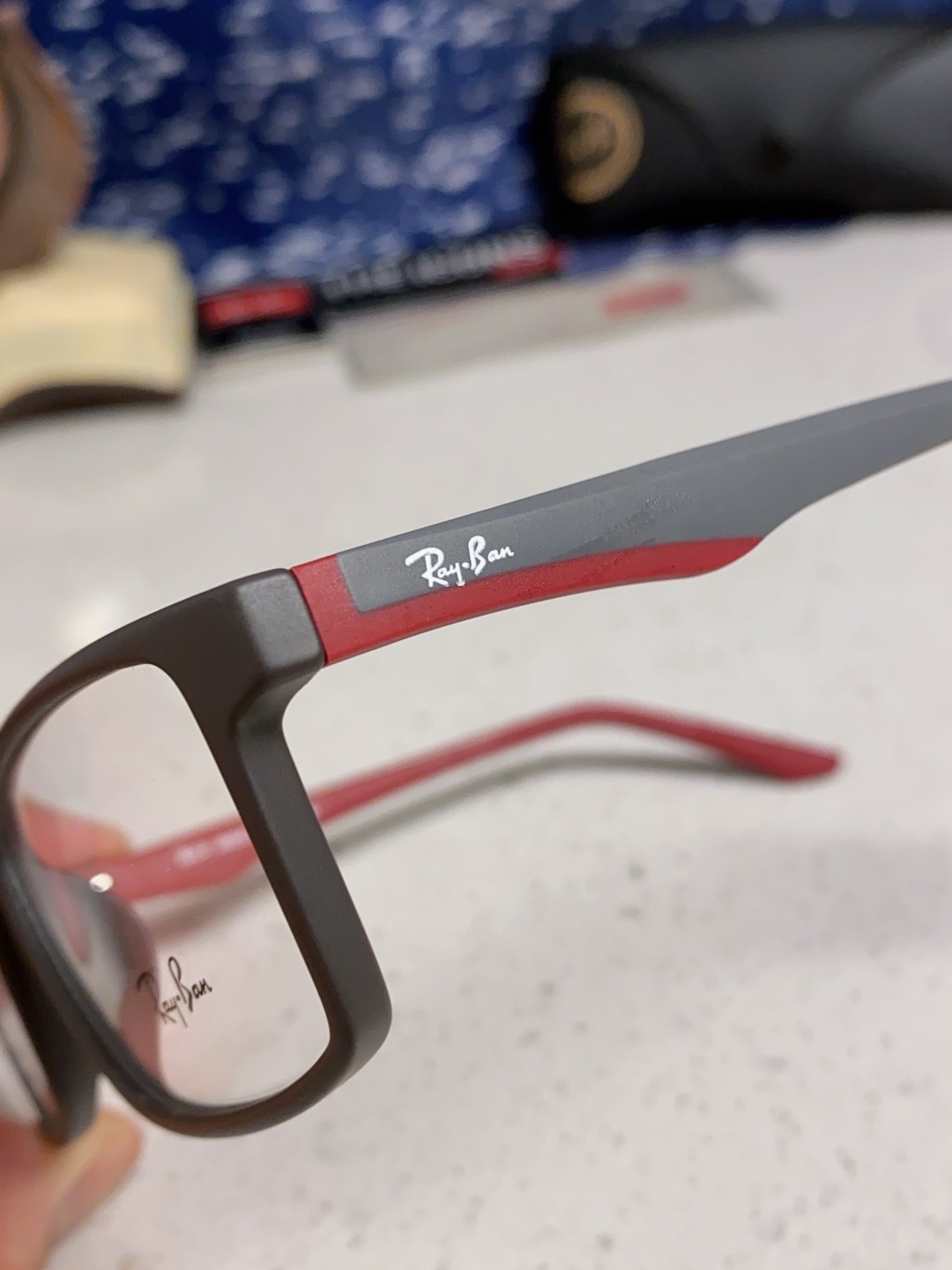  RAYBAN雷朋 博士眼镜老花眼镜男全框高清防蓝光定制中老年人眼镜可配镜用 款号：RB2342