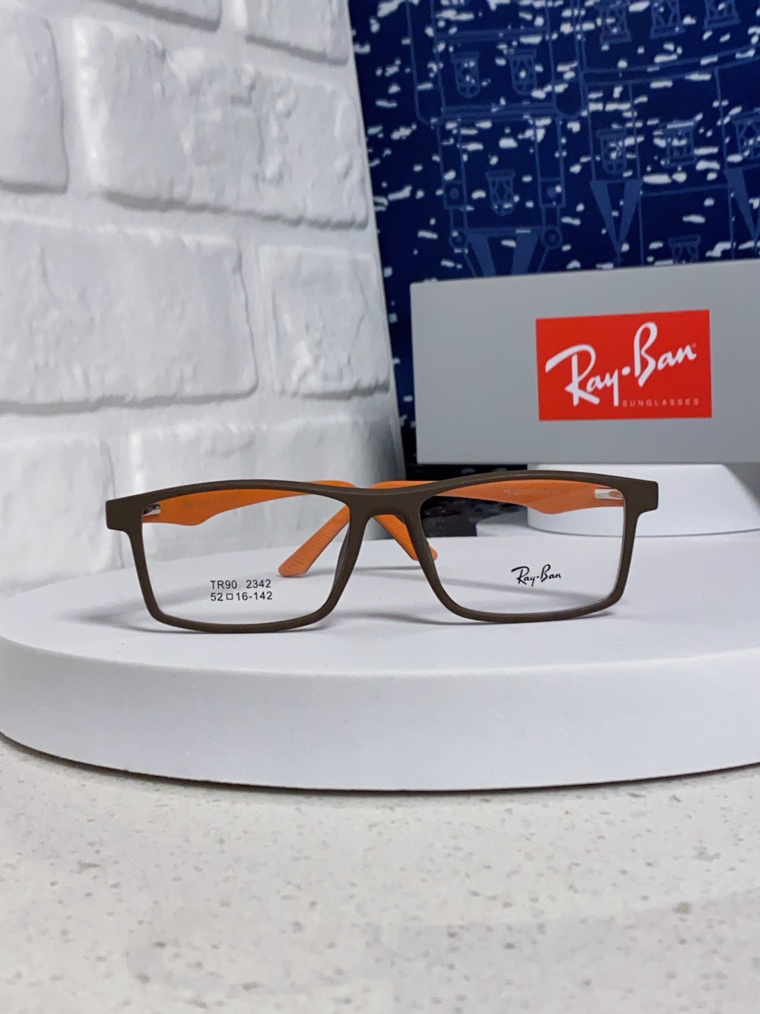  RAYBAN雷朋 博士眼镜老花眼镜男全框高清防蓝光定制中老年人眼镜可配镜用 款号：RB2342