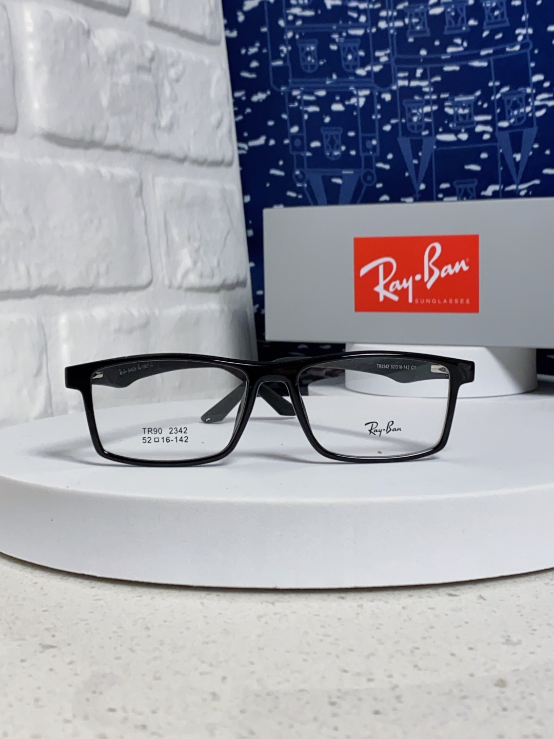  RAYBAN雷朋 博士眼镜老花眼镜男全框高清防蓝光定制中老年人眼镜可配镜用 款号：RB2342