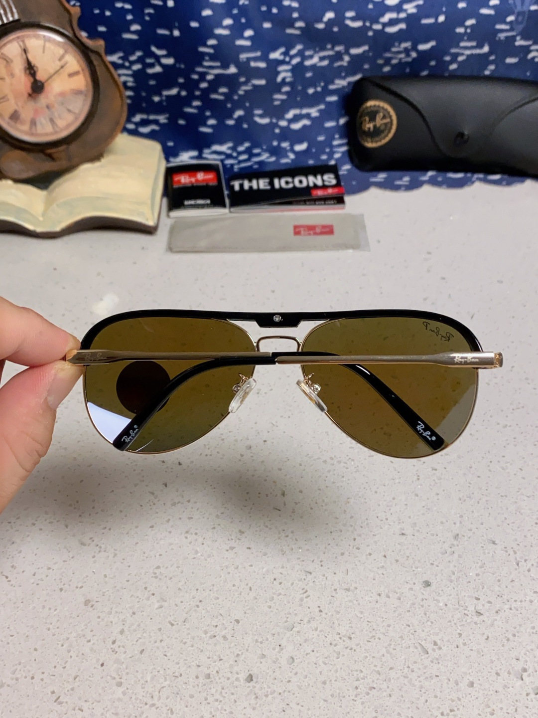 RayBan雷朋 2025新款偏光大框飞行员蛤蟆镜男士太阳镜开车大脸墨镜男高级感痞帅钓鱼 RB3409