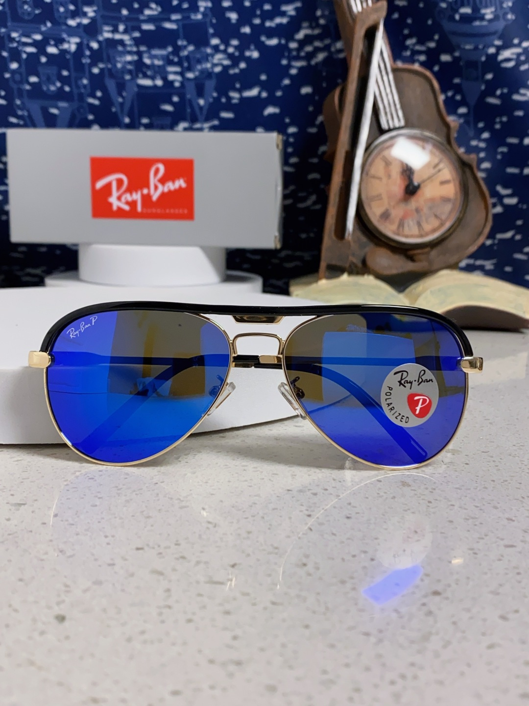 RayBan雷朋 2025新款偏光大框飞行员蛤蟆镜男士太阳镜开车大脸墨镜男高级感痞帅钓鱼 RB3409