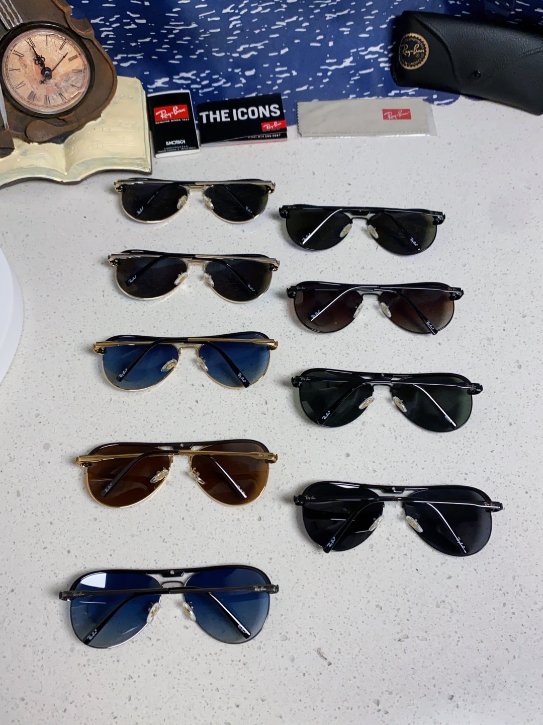 RayBan雷朋 2025新款偏光大框飞行员蛤蟆镜男士太阳镜开车大脸墨镜男高级感痞帅钓鱼 RB3409