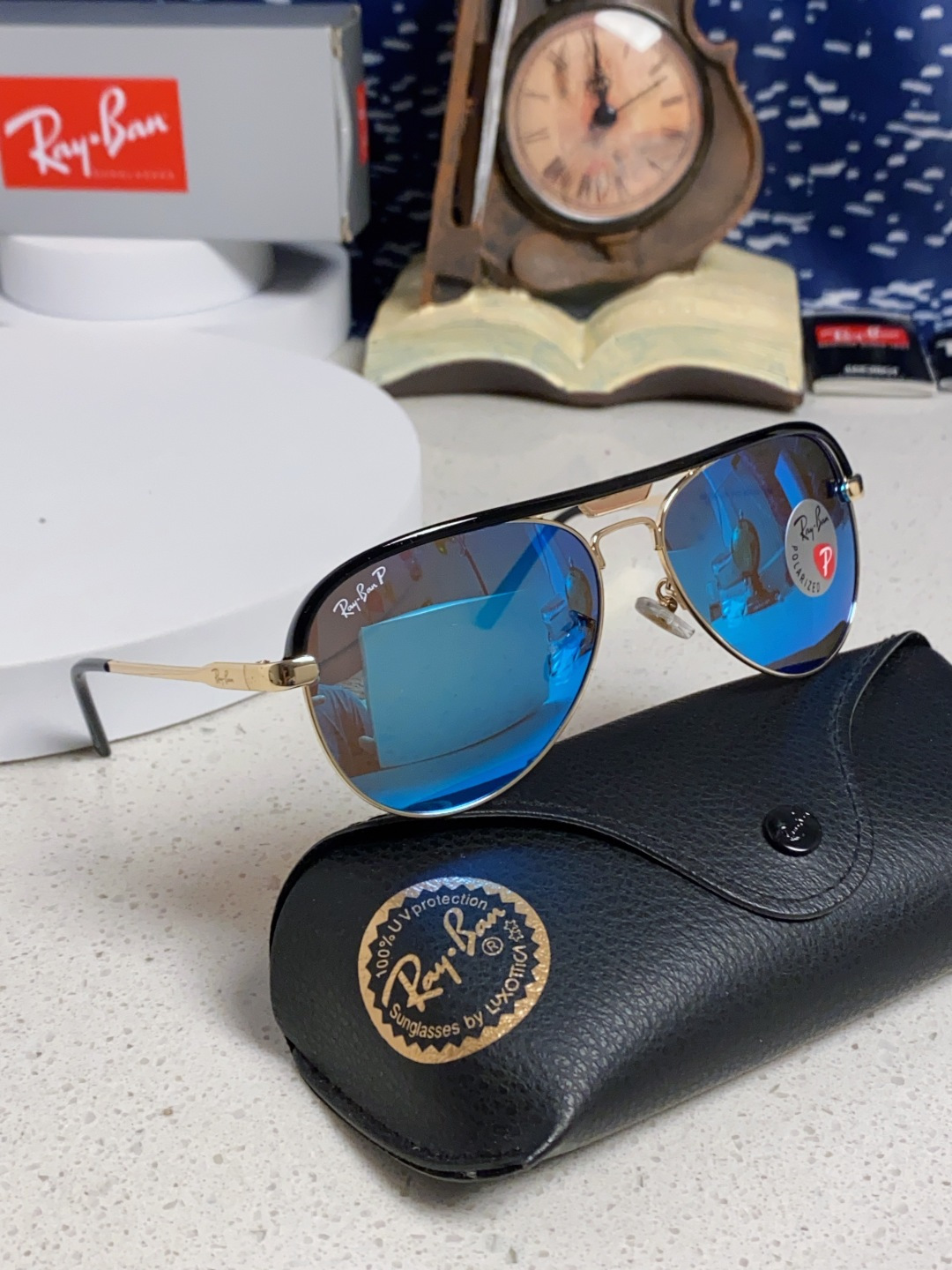 RayBan雷朋 2025新款偏光大框飞行员蛤蟆镜男士太阳镜开车大脸墨镜男高级感痞帅钓鱼 RB3409