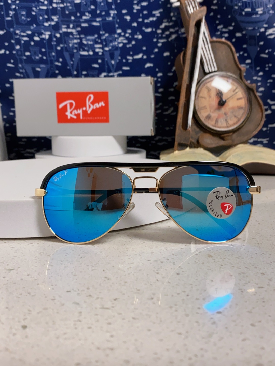 RayBan雷朋 2025新款偏光大框飞行员蛤蟆镜男士太阳镜开车大脸墨镜男高级感痞帅钓鱼 RB3409