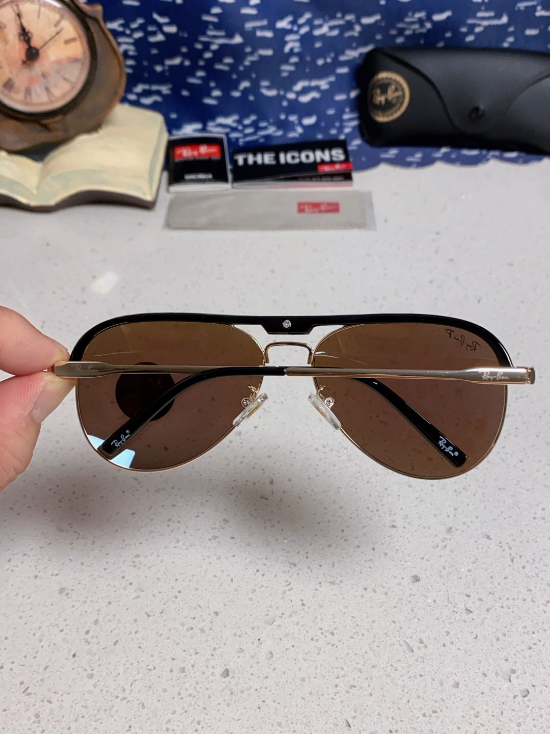 RayBan雷朋 2025新款偏光大框飞行员蛤蟆镜男士太阳镜开车大脸墨镜男高级感痞帅钓鱼 RB3409