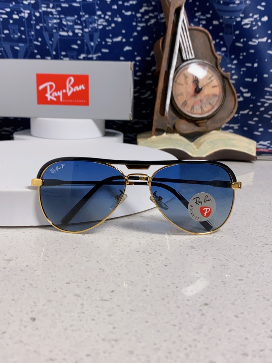 RayBan雷朋 2025新款偏光大框飞行员蛤蟆镜男士太阳镜开车大脸墨镜男高级感痞帅钓鱼 RB3409