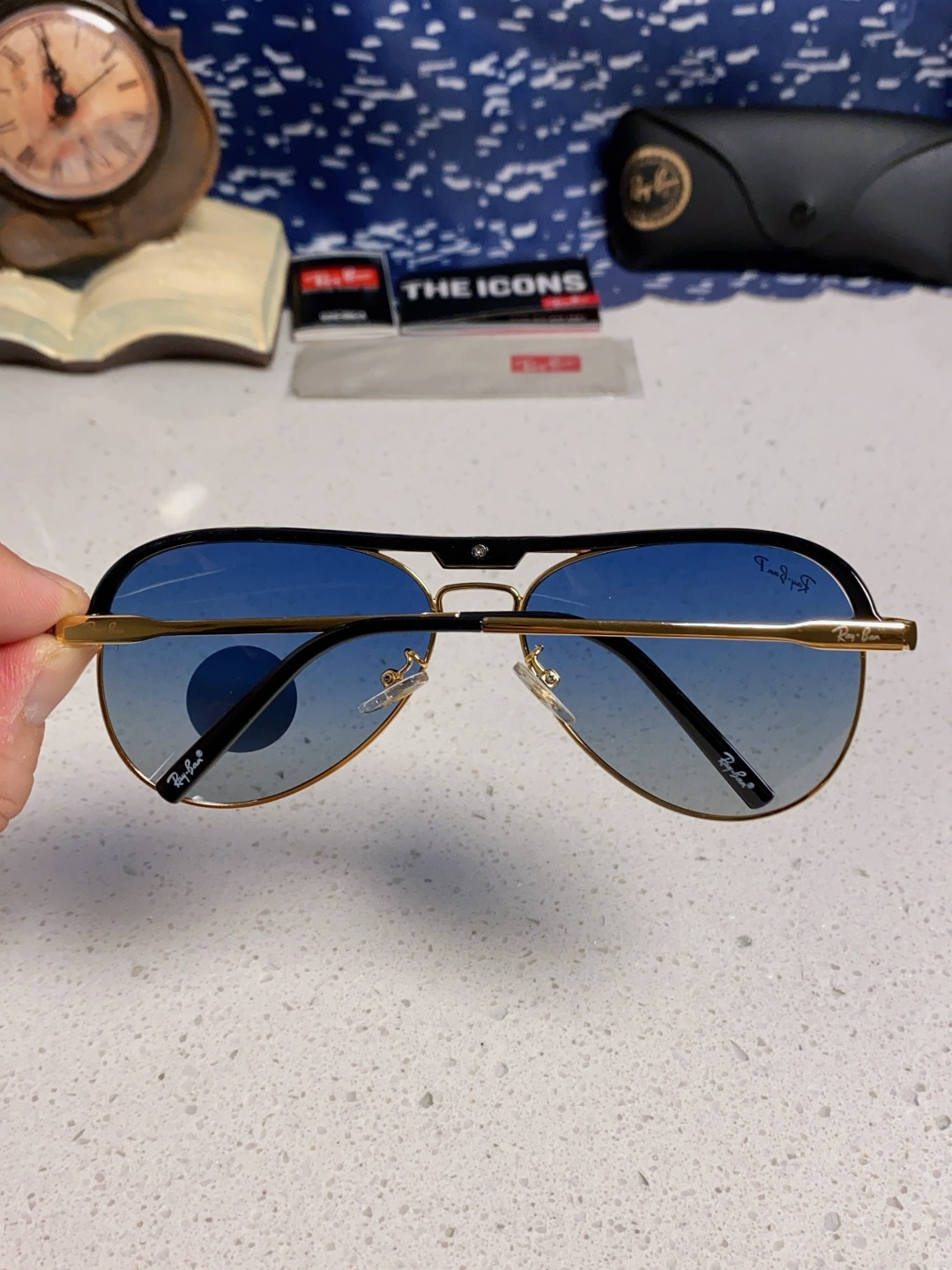 RayBan雷朋 2025新款偏光大框飞行员蛤蟆镜男士太阳镜开车大脸墨镜男高级感痞帅钓鱼 RB3409