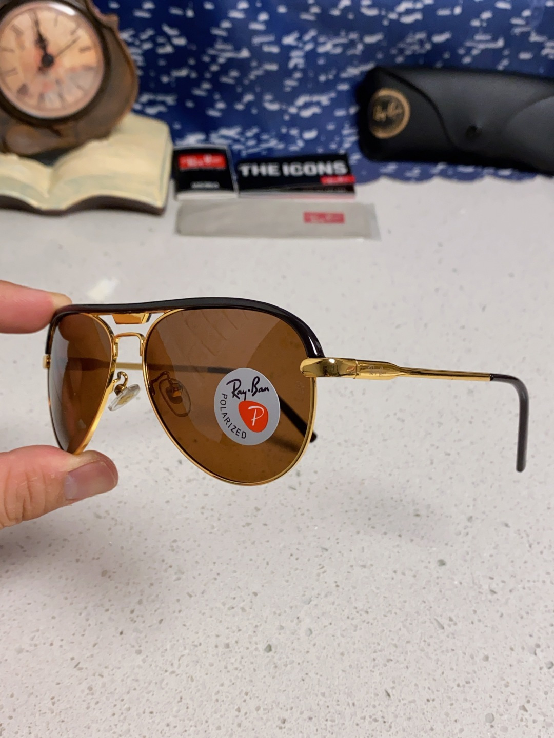 RayBan雷朋 2025新款偏光大框飞行员蛤蟆镜男士太阳镜开车大脸墨镜男高级感痞帅钓鱼 RB3409