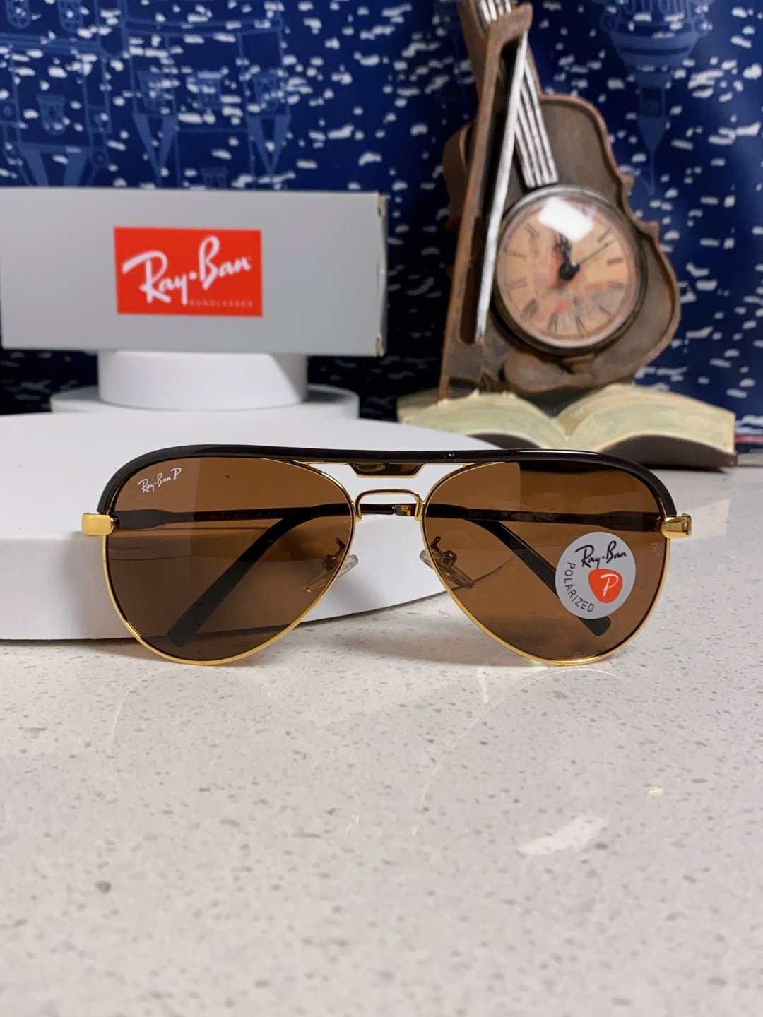 RayBan雷朋 2025新款偏光大框飞行员蛤蟆镜男士太阳镜开车大脸墨镜男高级感痞帅钓鱼 RB3409