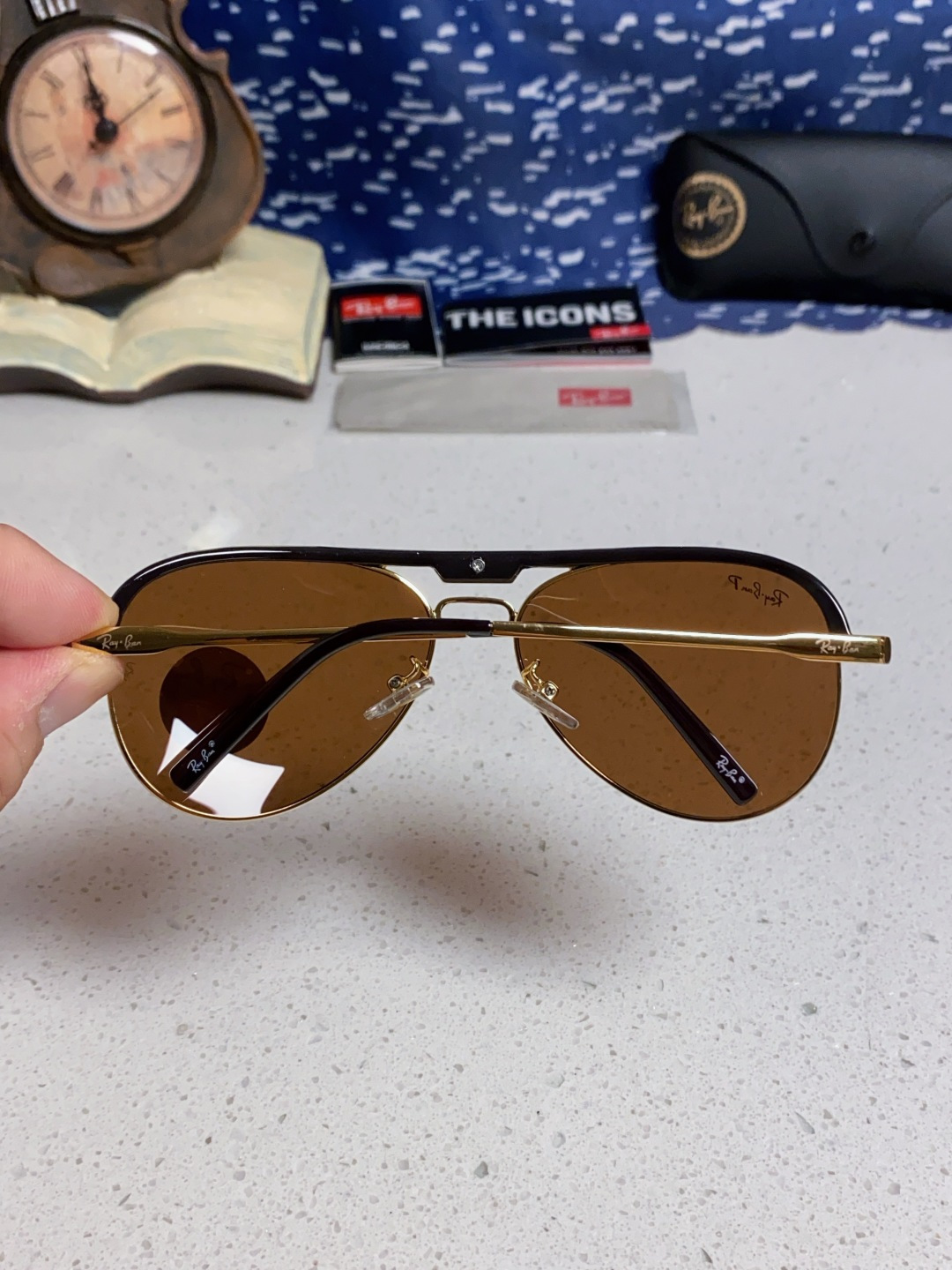 RayBan雷朋 2025新款偏光大框飞行员蛤蟆镜男士太阳镜开车大脸墨镜男高级感痞帅钓鱼 RB3409