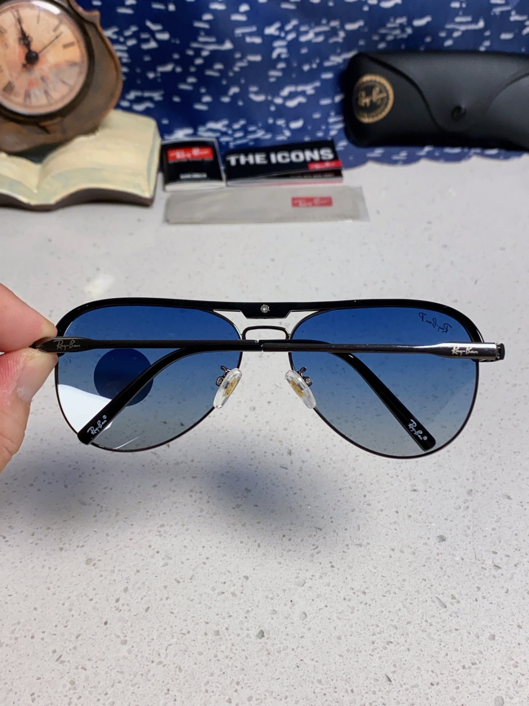 RayBan雷朋 2025新款偏光大框飞行员蛤蟆镜男士太阳镜开车大脸墨镜男高级感痞帅钓鱼 RB3409