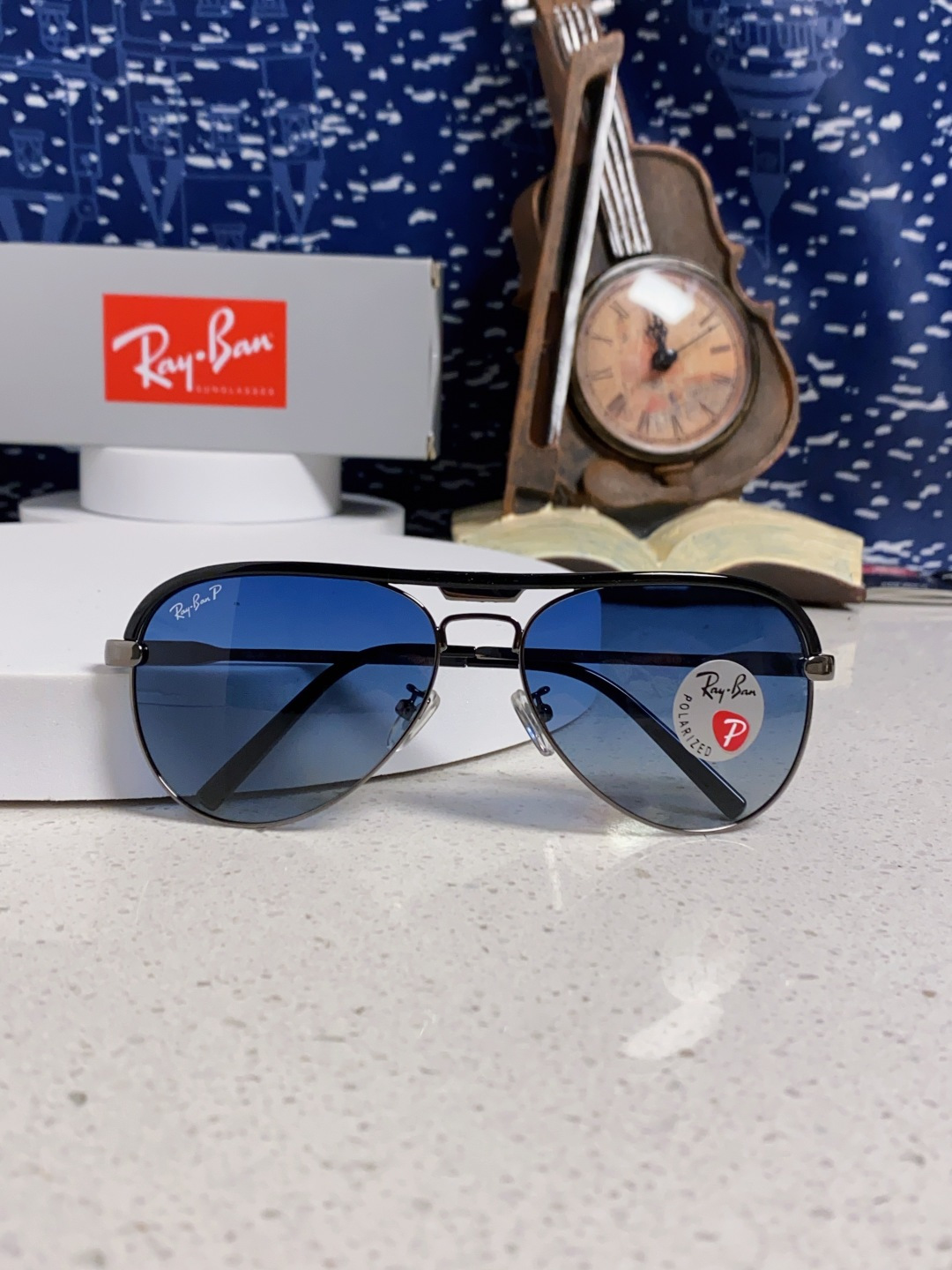 RayBan雷朋 2025新款偏光大框飞行员蛤蟆镜男士太阳镜开车大脸墨镜男高级感痞帅钓鱼 RB3409