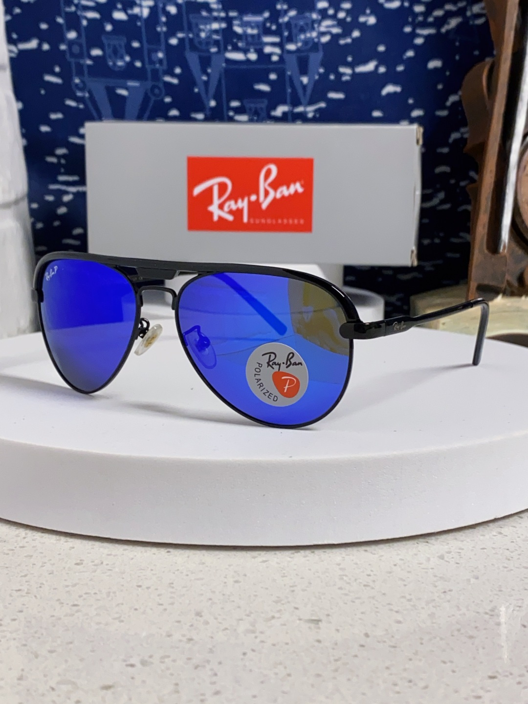RayBan雷朋 2025新款偏光大框飞行员蛤蟆镜男士太阳镜开车大脸墨镜男高级感痞帅钓鱼 RB3409