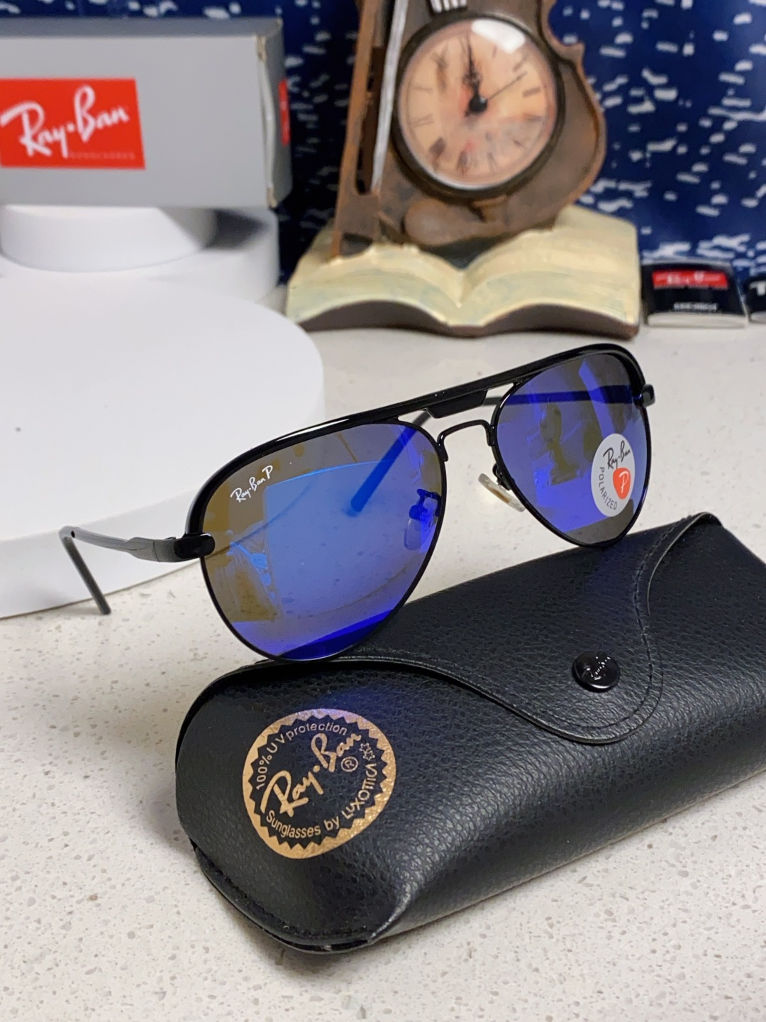 RayBan雷朋 2025新款偏光大框飞行员蛤蟆镜男士太阳镜开车大脸墨镜男高级感痞帅钓鱼 RB3409