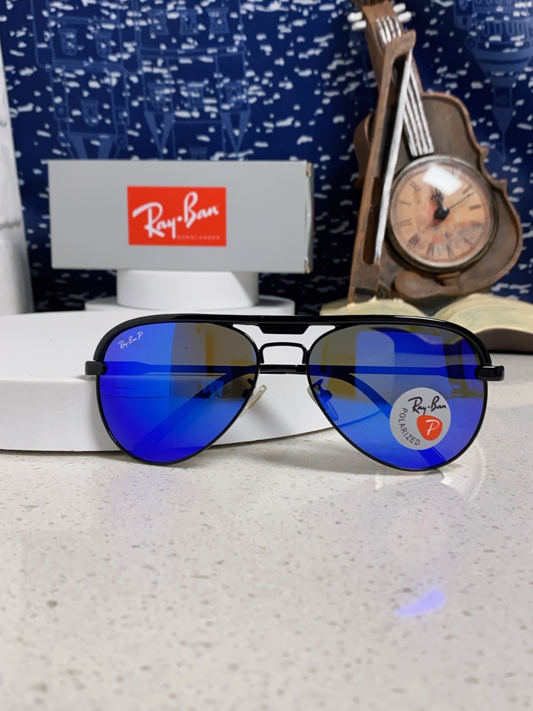 RayBan雷朋 2025新款偏光大框飞行员蛤蟆镜男士太阳镜开车大脸墨镜男高级感痞帅钓鱼 RB3409