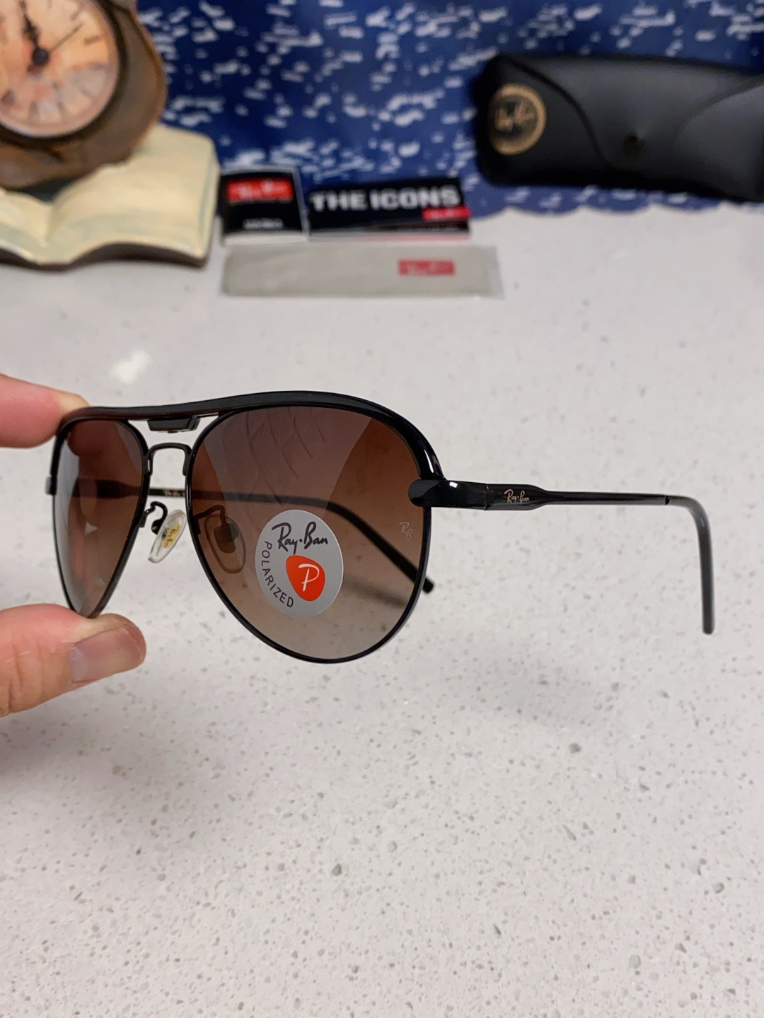 RayBan雷朋 2025新款偏光大框飞行员蛤蟆镜男士太阳镜开车大脸墨镜男高级感痞帅钓鱼 RB3409