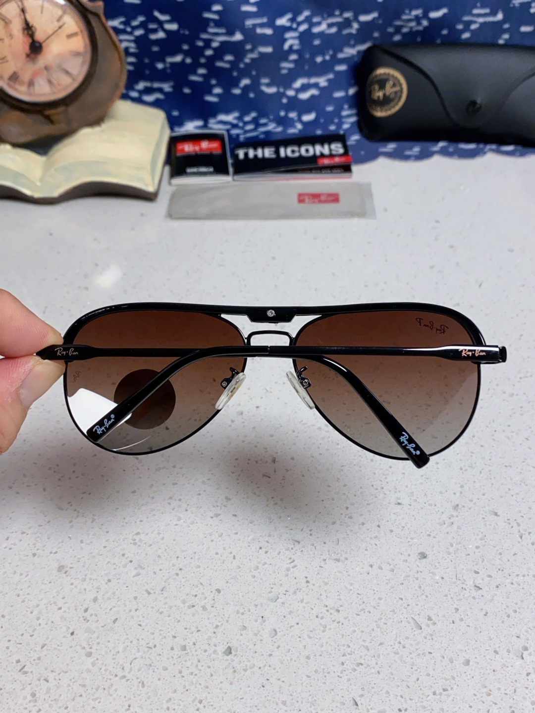 RayBan雷朋 2025新款偏光大框飞行员蛤蟆镜男士太阳镜开车大脸墨镜男高级感痞帅钓鱼 RB3409