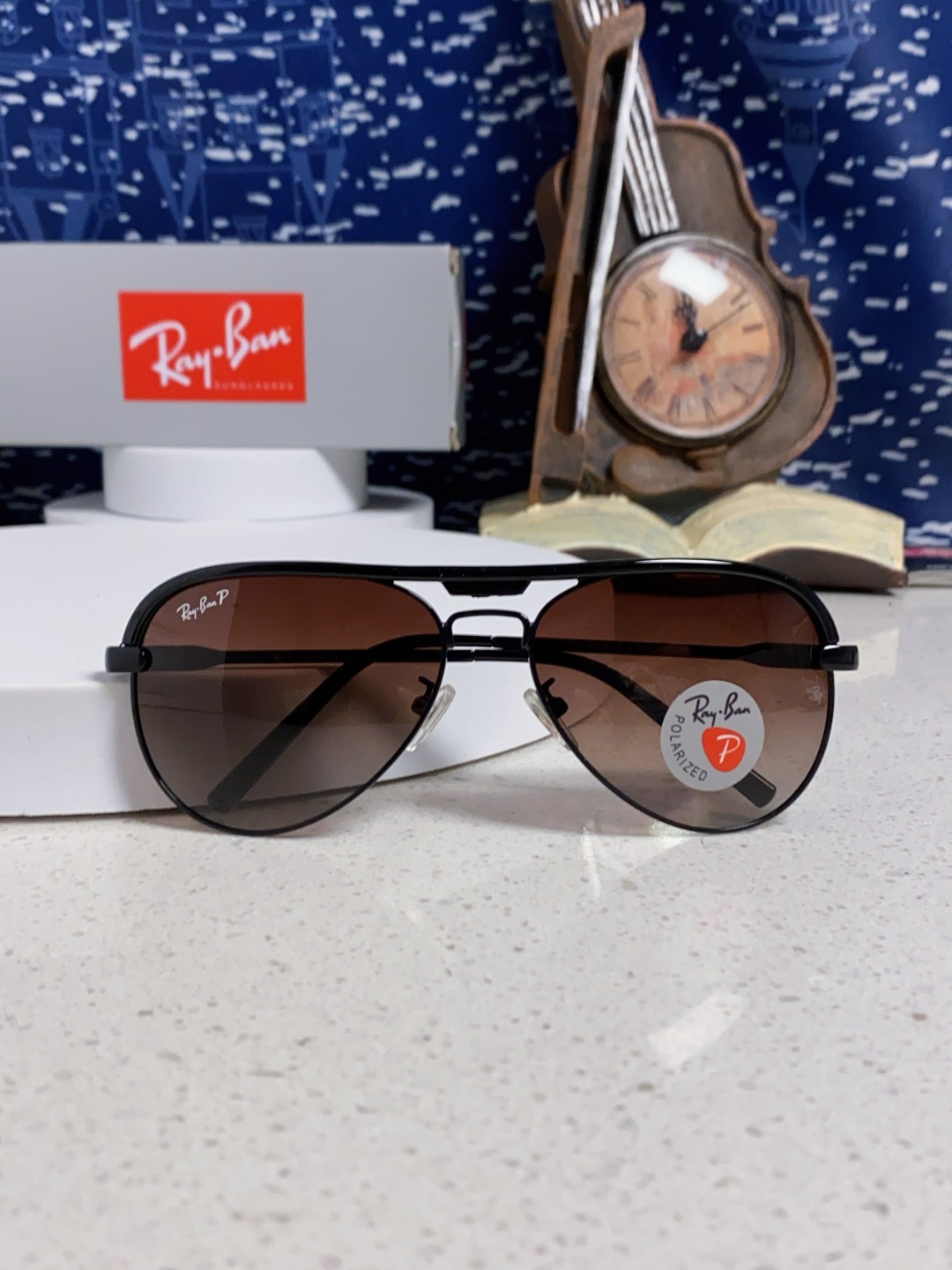 RayBan雷朋 2025新款偏光大框飞行员蛤蟆镜男士太阳镜开车大脸墨镜男高级感痞帅钓鱼 RB3409