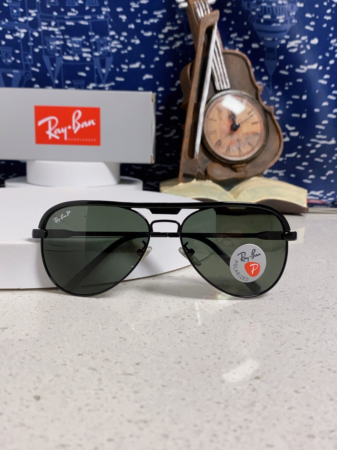 RayBan雷朋 2025新款偏光大框飞行员蛤蟆镜男士太阳镜开车大脸墨镜男高级感痞帅钓鱼 RB3409