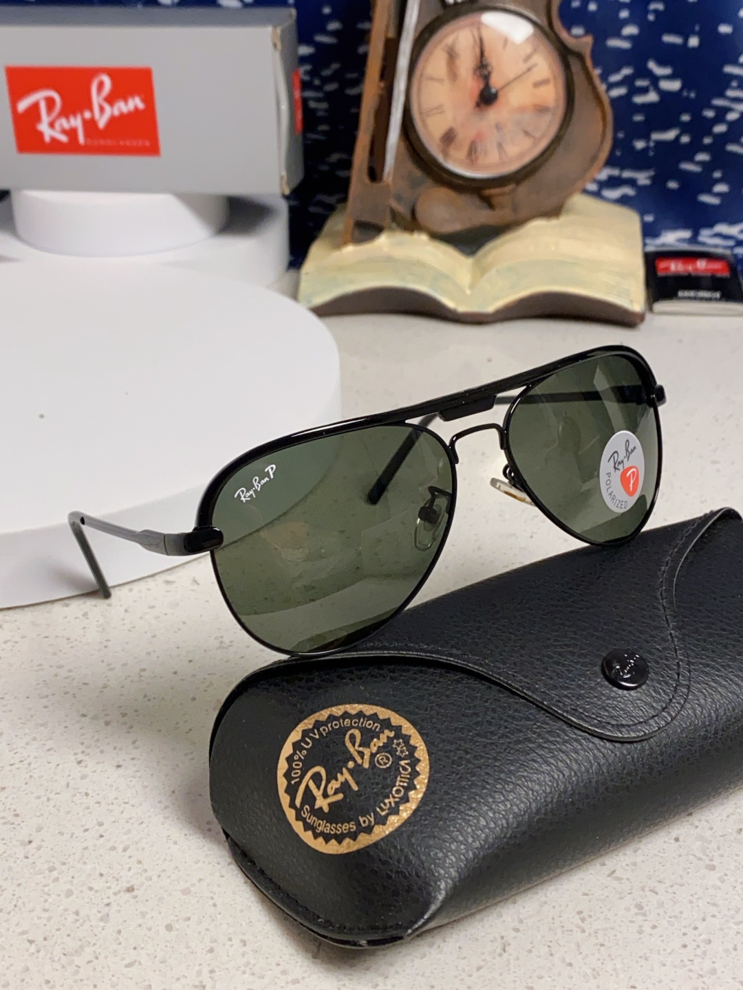 RayBan雷朋 2025新款偏光大框飞行员蛤蟆镜男士太阳镜开车大脸墨镜男高级感痞帅钓鱼 RB3409