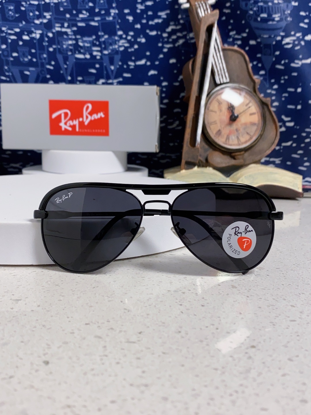 RayBan雷朋 2025新款偏光大框飞行员蛤蟆镜男士太阳镜开车大脸墨镜男高级感痞帅钓鱼 RB3409