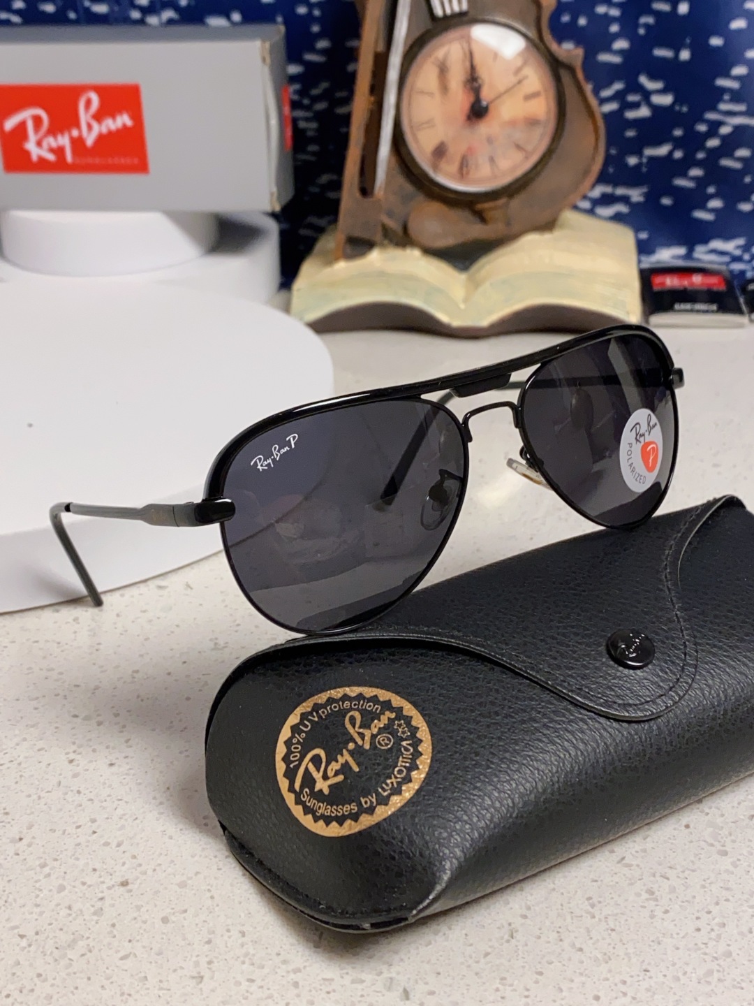 RayBan雷朋 2025新款偏光大框飞行员蛤蟆镜男士太阳镜开车大脸墨镜男高级感痞帅钓鱼 RB3409