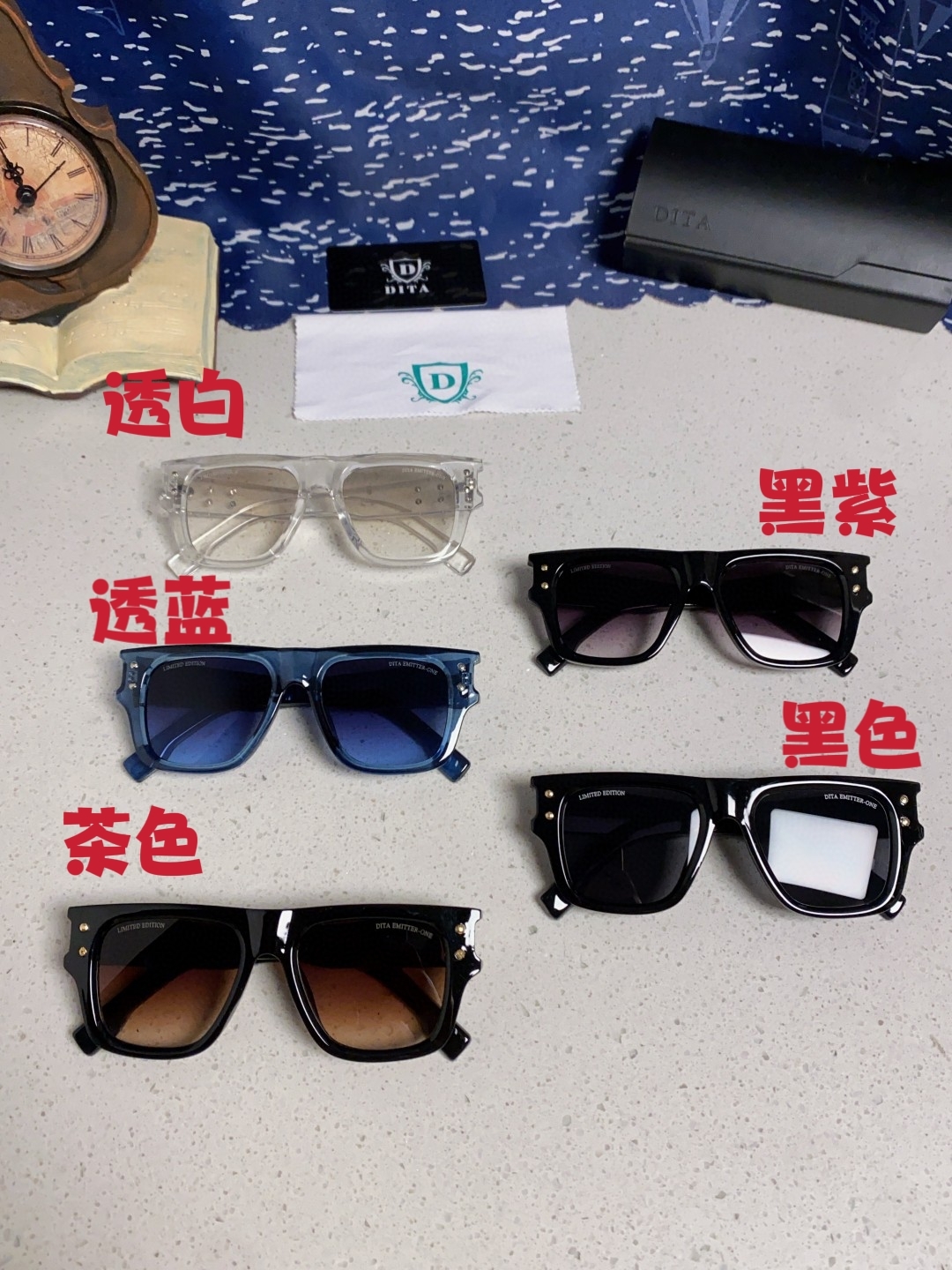  DITA 蒂塔 新款高定款 欧美高端男女方框显瘦简约太阳眼欧洲站明星开车墨镜 男女通用 