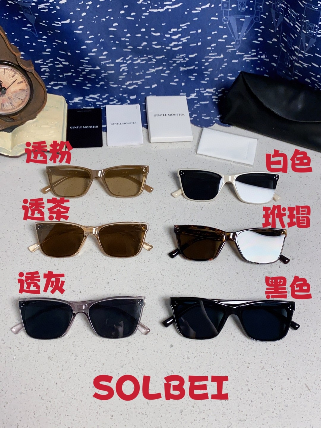  Gentle Moster(GM)   2025新款GM墨镜 可配近视墨镜潮酷金属高质感小 防紫外线女