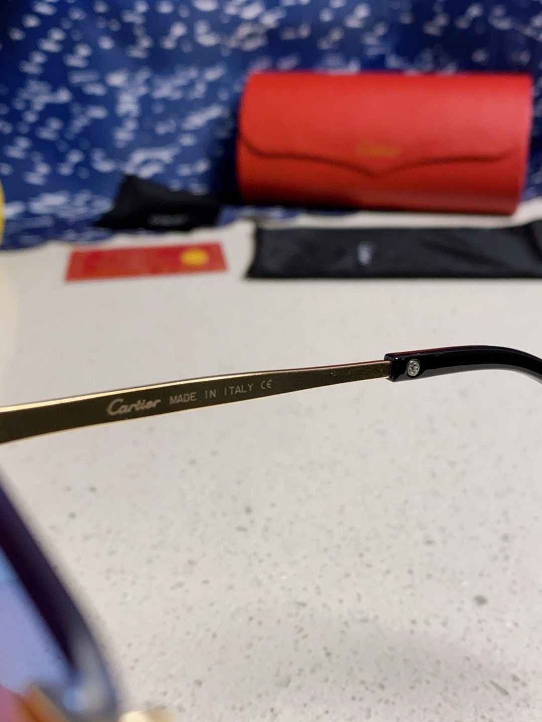 Cartier卡地亚 2025新款时尚复古个性舒适 前卫CT0443S太阳镜 墨镜高质感潮 金属无框豹子