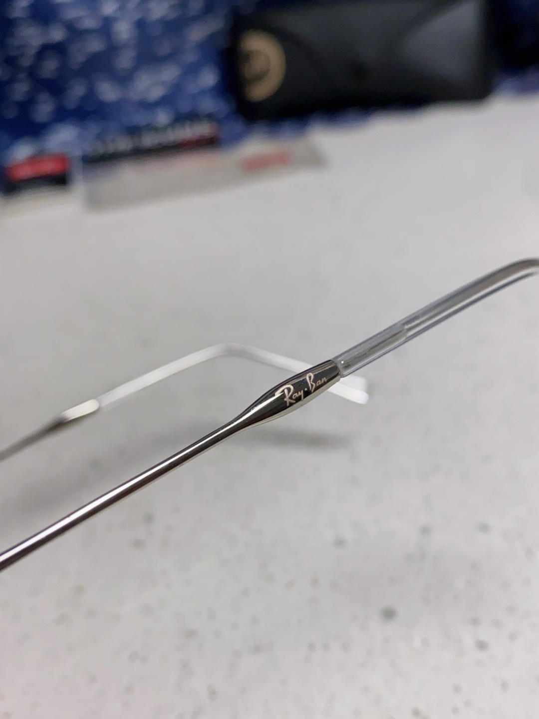 RayBan雷朋 2025新款太阳眼镜金属双梁多边形 康目色时尚眼镜男女墨镜 RB3707