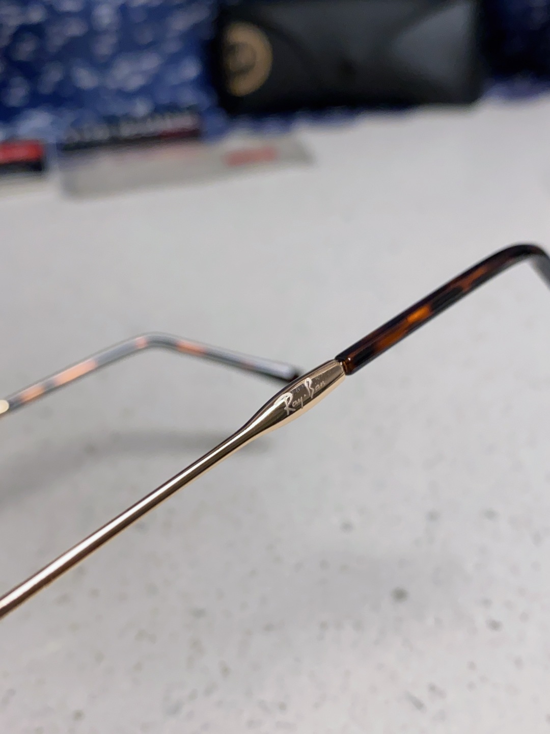 RayBan雷朋 2025新款太阳眼镜金属双梁多边形 康目色时尚眼镜男女墨镜 RB3707