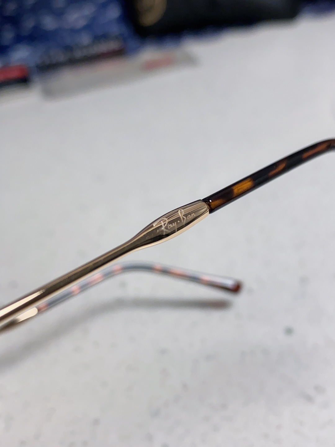 RayBan雷朋 2025新款太阳眼镜金属双梁多边形 康目色时尚眼镜男女墨镜 RB3707