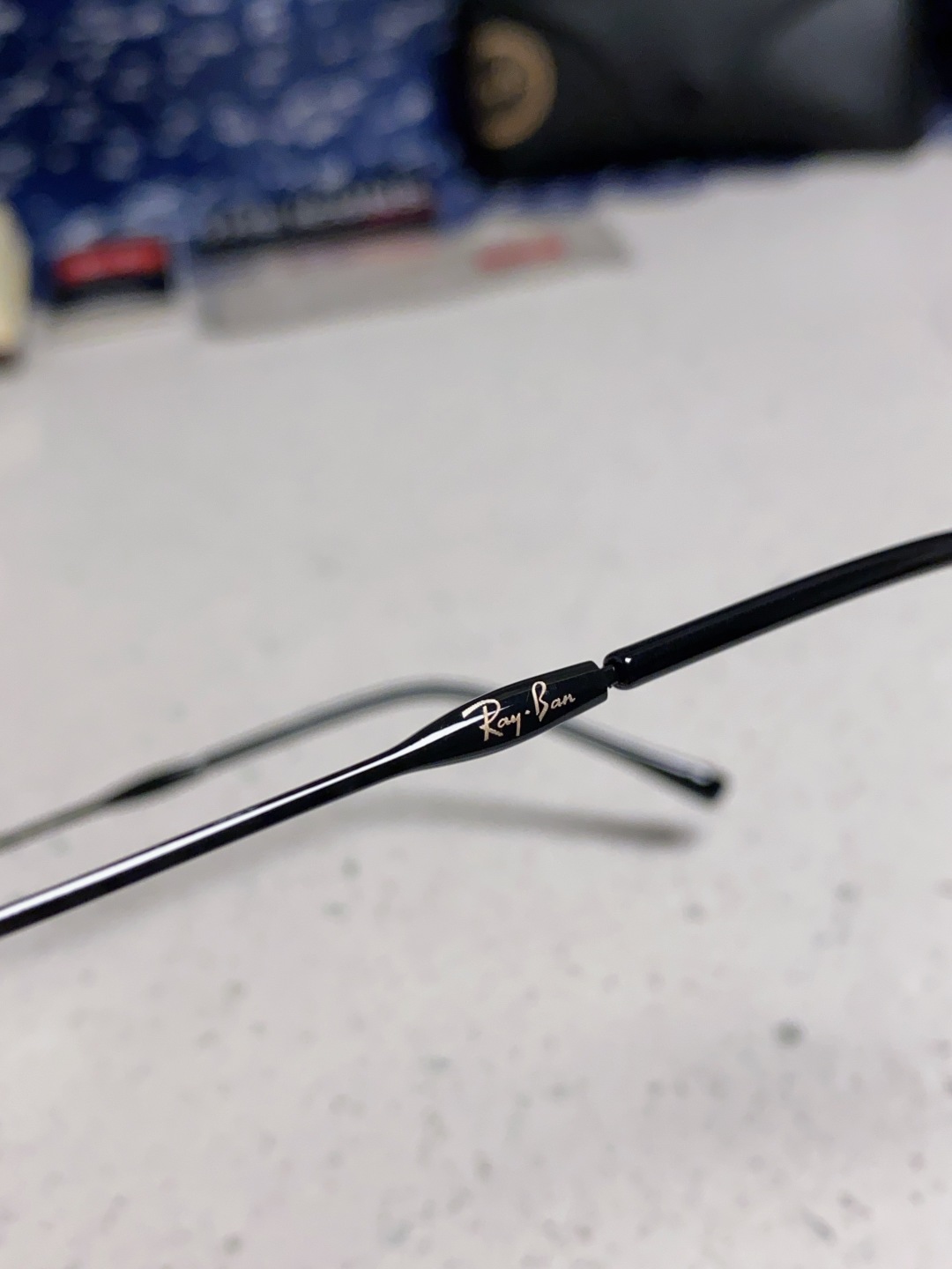 RayBan雷朋 2025新款太阳眼镜金属双梁多边形 康目色时尚眼镜男女墨镜 RB3707