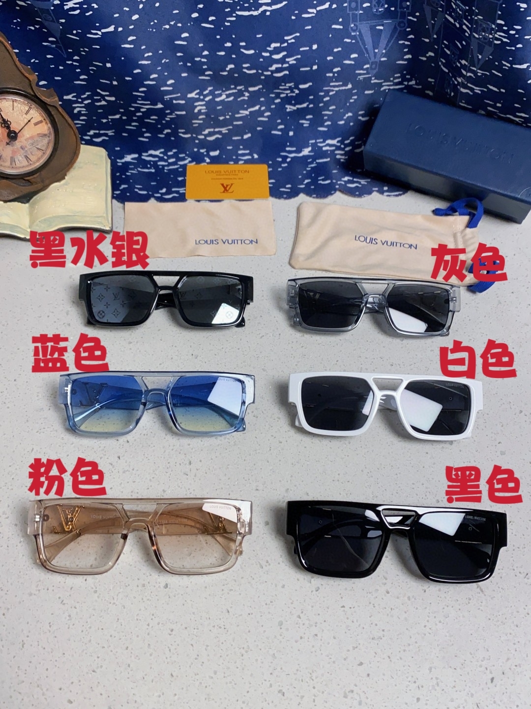 LouisVuitton路易威登 2025款欧美高端女士 方框显瘦休闲太阳眼欧洲站网红旅游防晒墨镜