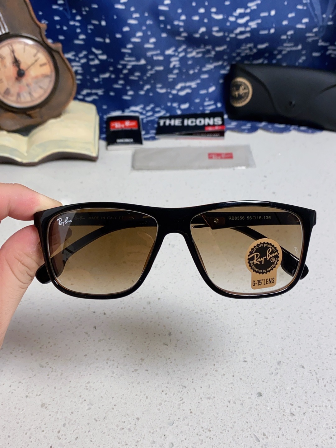 2025 Ray Ban Sports Sunglasses: RB8356 Men and Women Windglasses with High-Quality Glass Lenses - 图片 4