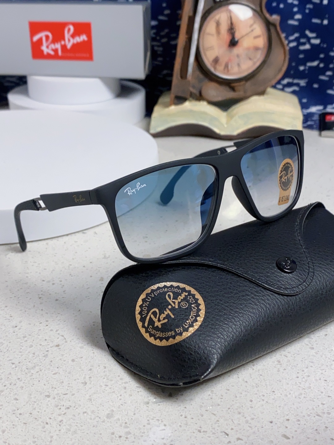 RayBan 雷朋 2025新款运动墨镜男女跑步骑行防风眼镜开车钓鱼太阳镜 高品质玻璃镜片 RB8356