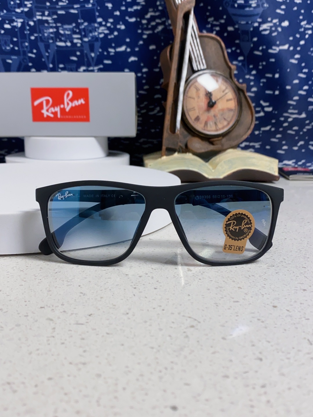 RayBan 雷朋 2025新款运动墨镜男女跑步骑行防风眼镜开车钓鱼太阳镜 高品质玻璃镜片 RB8356