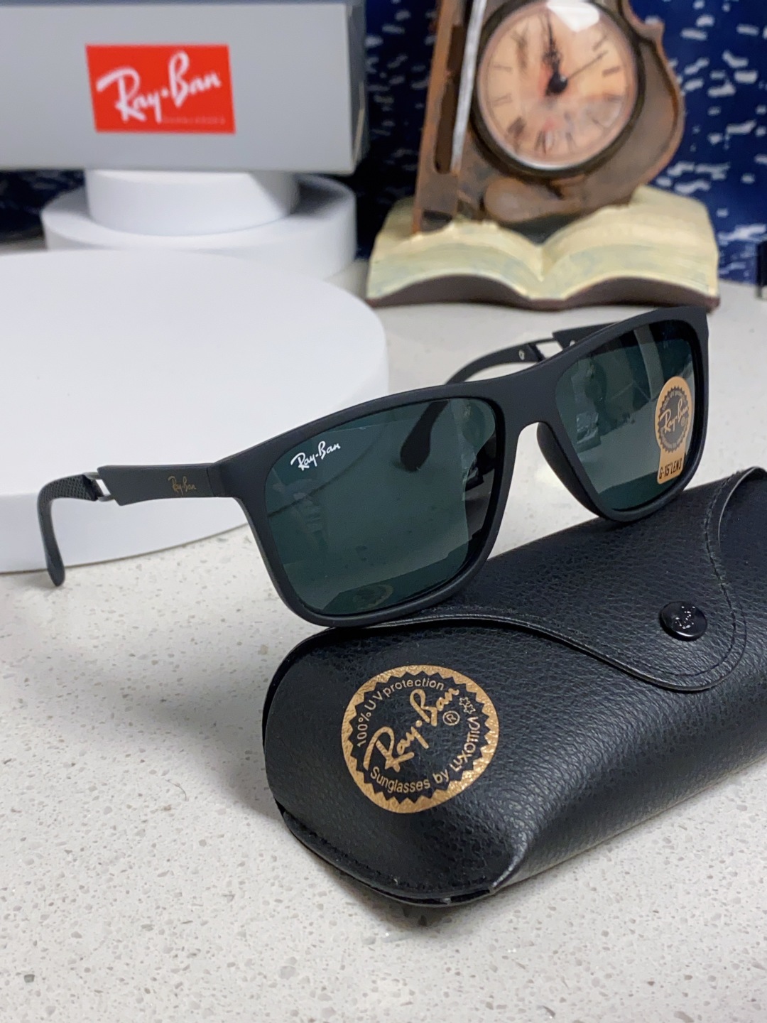 RayBan 雷朋 2025新款运动墨镜男女跑步骑行防风眼镜开车钓鱼太阳镜 高品质玻璃镜片 RB8356